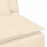  Modularni kauč s naslonom za ruke i jastucima krem boje 100 cm | shoptok.hr