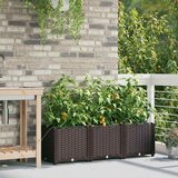  Vrtna saksija 3 pcs Smeđa 120 x 40 x 37,5 cm Plastika | Eponuda.com