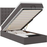  Otomanski okvir kreveta s madracem sivi 90x200cm umjetna koža | shoptok.hr