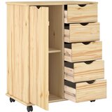  Mobilni ormar Smeđa 63,5 x 39 x 79 cm Čvrsto borovo drvo | Eponuda.ba