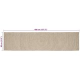  Preproge za površine Pravokotna Naravna in bela 80 x 400 cm, (5000132984) | Shoptok.si