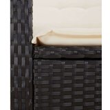  9-dijelni vrtni blagovaonski set s jastucima crni od poliratana | shoptok.hr