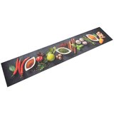 vidaXL Kuhinjski tepih perivi s uzorkom začina 60 x 300 cm baršunasti | shoptok.hr