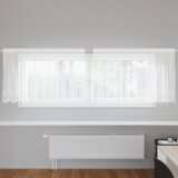  Čipkasta zavjesa sa zavjesama Cvjetni Bijela 300 x 80 cm Poliester | shoptok.hr