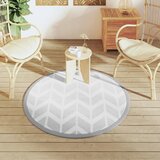 Vanjski tepih ARAKIL sivi Ø120 cm PP | shoptok.hr