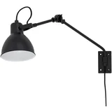 Crna zidna lampa Jili -