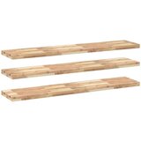  The Living Store Viseče police 3 kosi 120x30x4 cm neobdelan trden akacijev les - Viseča Polica, (21497153) | Shoptok.si