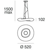 Linea Light 8005 - LED prigušiva svetiljka na sajli MR. MAGOO LED/23W/230V | Eponuda.com