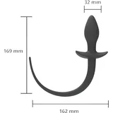 Silicone Anal Plug with Tail Wild Play C3 Black