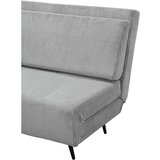 Støraa Svetlo siva raztegljiva sedežna garnitura iz rebrastega žameta 140 cm Mallory – | Shoptok.si