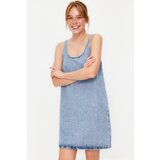Trendyol Blue Oversize Mini Denim Dress | ePonuda.com