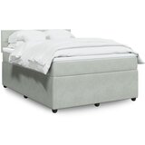 Maison Chic Box spring postelja - Vzmetna postelja z vzmetnico svetlo siva 160x200 cm žamet SL24619, (21890879) | Shoptok.si