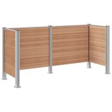  Ograja za koš za smeti Rjava 237 x 85 x 115 cm Aluminij in WPC, (5000241944) | Shoptok.si