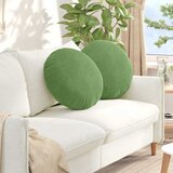  Jastučići za sjedenje 2 pcs Svijetlo zelena Ø50 x 19 cm Baršun | shoptok.hr