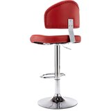 Furnova Barski stolček vinsko rdeče umetno usnje, (21949231) | Shoptok.si