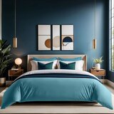  tonne mavie - nesto petrol blue ranforce king quilt cover (fr) (it) | ePonuda.com