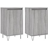 Maison Chic Komoda - Predalnik 2 kosa siva sonoma 40x35x70 cm inženirski les, (21719941) Cene