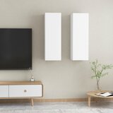 vidaXL TV omarica 2 kosa bela 30,5x30x90 cm iverna plošča Cene