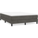  Box spring posteljni z vzmetnico temno siv 140x190 cm žamet, (20738536) | Shoptok.si
