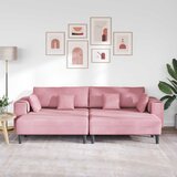 SOFA 3 pcs Ružičasta 250 x 188 x 76 cm Baršun | Eponuda.ba