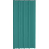 Krovni panel 12 pcs Zelena 100 x 45 cm Pocinčani čelik | shoptok.hr