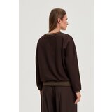 Marisse WOMEN'S SWEATSHIRT Z-BL-4801 BROWN | Shoptok.si