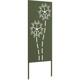 vidaXL Privatnost u vrtu Rezbarija Maslinovo zelena 50 x 140 cm u