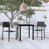  3-dijelni vrtni blagovaonski set crni | shoptok.hr