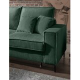 P & B KOTNA SEDEŽNA GARNITURA, rebrasti žamet temno zelena | Shoptok.si