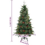  Umjetno božićno drvce s nogom Zelena 150 cm PVC, PE i čelik | shoptok.hr