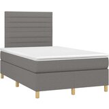  Krevet box spring s madracem tamnosivi 120 x 190 cm tkanina | shoptok.hr