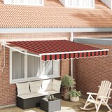 vidaXL automatska uvlačiva tenda narančasta i smeđa 350x250 cm Cijene