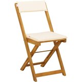  Zunanje bistro stolice 4 pcs Kremno bela 40 x 53 x 80 cm, (5000273035) | Shoptok.si