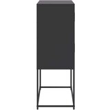vidaXL Komoda crna 68,5 x 38,5 x 107 cm čelična | shoptok.hr