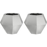  Sadilica 2 pcs Srebrno 50 x 50 x 40 cm Cinkani čelik | shoptok.hr