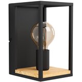 Eglo Zidna lampa LIBERTAD E27 24 cm crna/drvo 99796 Cene