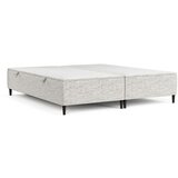 Maison de Rêve Svijetlo sivi tapecirani bračni krevet s prostorom za odlaganje 180x200 cm Tate – Cijene