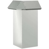 vidaXL Ograja za polže srebrna 13,5 x 13,5 x 25 cm Cinkana jeklena | Shoptok.si