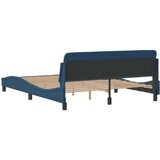 vidaXL Posteljni okvir z vzglavjem moder 160x200 cm blago | Shoptok.si