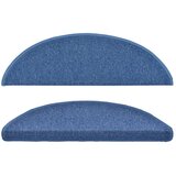  Prostirke za stepenice 10 kom 56x17x3 cm plave poluokrugle | shoptok.hr