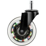Deltaco Rainbow LED kolesa za igralne stole, Motion Powered Rainbow LED, 5 kosov | Shoptok.si