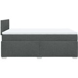  Krevet box spring s madracem tamnosivi 120 x 190 cm tkanina | shoptok.hr