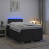  s box springom madracem i LED-om Tamnosiva 120 x 200 cm - Tamnosiva 120 x 200 cm Dizajn s rombovima | shoptok.hr