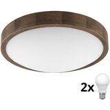  Brilagi - LED plafonsko svetlo CARVALHO SLIM 2xE27/60W/230V hrast/orah prečnik 37 cm | Eponuda.com
