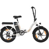 ZAZAWORK Zložljivo električno kolo C16, 48 V 16 Ah, 20-palčno debelo kolo za vsakodnevno uporabo, belo, (5000255632) | Shoptok.si