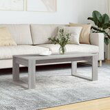 vidaXL Klubska mizica siva sonoma 102x50x35 cm inženirski les Cene