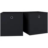 Set Zložljivih Zabojev Boxas, Črna, 2 Kos