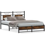  Posteljni okvir brez vzmetnice hrast 137x190 cm inženirski les, (21829034) | Shoptok.si