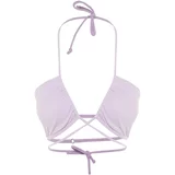 Trendyol lilac tie detailed bikini top