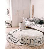 Lorena Canals Krem periv/ručno rađen pamučan dječji tepih ø150 cm ABC Natural Black – | shoptok.hr